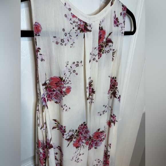 Free People Tree Swing Sleeveless Tunic Dress | Pink & Purple Floral | Women’s S - Picture 11 of 12